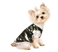 S Pet Breathable Sleeveless T-Shirt - Abstract Camouflage Print Stretchy Vest, Lightweight Tank Top for Small to Medium Pets