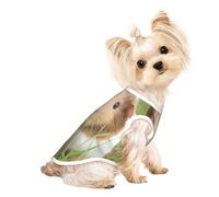 S Pet Breathable Sleeveless T-Shirt for Cats & Dogs - Lightweight Cute Guinea Pig Print Tank Top with Stretchy