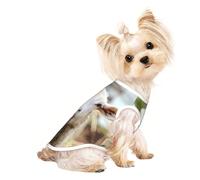 S Pet Breathable Sleeveless T-Shirt for Cats & Dogs - Lightweight Funny Naughty Sheep Tongue Cute Animal Print Tank Top with Stretchy