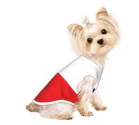 S Pet Breathable Sleeveless T-Shirt - Lightweight Flag of the Czech Republic Print Tank Top Outfit for Small Medium Dogs