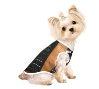 S Pet Breathable Sleeveless T-Shirt - Soft Movies Clapperboard Pattern Print Stretchy Vest for Small Medium Dogs & Cats