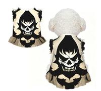 S Pet Dog Breathable Devil Satan Print Sleeveless T-Shirt