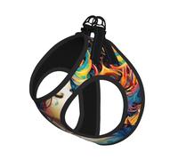 S Pet Leash Vest Dog Harness â€“ Small Sized Colorful Music Print Leash Set with Buckle, Canine Companion Outdoor dog walking