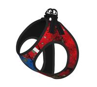 S Pet Leash Vest Dog Harness – Small Sized puerto rico wallpaper flag Print Leash Set with Buckle, Canine Companion Outdoor dog walking
