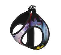 S Pet Leash Vest Dog Harness â€“ Small Sized Rape flower pig Print Leash Set with Buckle, Canine Companion Outdoor dog walking