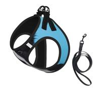 S Pet Leash Vest Dog Harness - Small Sized, Border Collie Print Adjustable for Outdoor Travel and Walking