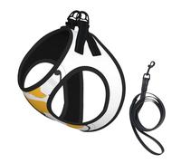 S Pet Leash Vest Dog Harness - Small Sized, cute corgi butt Print Adjustable for Outdoor Travel and Walking