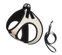 S Pet Leash Vest Dog Harness - Small Sized, Cute Little Panda Print Adjustable for Outdoor Travel and Walking