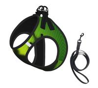 S Pet Leash Vest Dog Harness - Small Sized, Green Frog Shadow Print Adjustable for Outdoor Travel and Walking