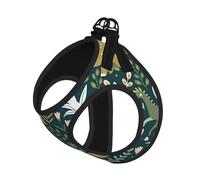 S Pet Leash Vest Dog Harness - Small Sized Leash Set, Cute Dinosaur Print Puppy Breathable Mesh for Canine Companions