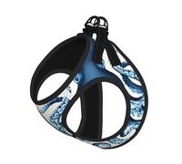S Pet Leash Vest Dog Harness - Small Sized, Octopus Print Adjustable for Outdoor Travel and Walking