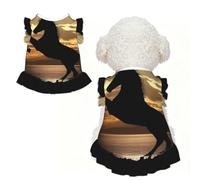 S Pet Sleeveless The Sunset Stallion (1) Print T-Shirt Skirt Clothes