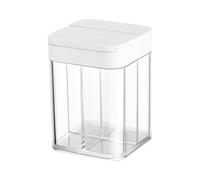 S-pice Jars - S-pice Dispenser Compartment, 4 I N 1 Clear Seasoning Boxes With Cap Multi Spices Container Portable Cruet Bottle For Outdoor, Storage Containers For Salt Sugar Pepper Cumin