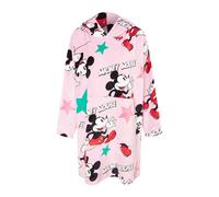 (S, Pink) Disney Womens/Ladies Mickey Mouse Soft Sherpa Lined Oversized Blanket Hoodie
