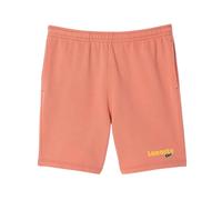 Lacoste Mens Fleece Printed Washed Shorts - Pink - Pink - S