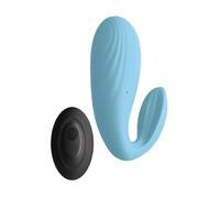 S Pleasures Premium Line Meeva Classic Vibrators is a dual-motor egg-shaped vibrator that simultaneously stimulates the clitoris and vagina
