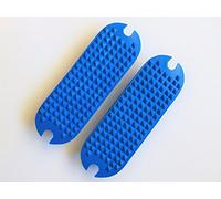 S-Products RUBBER FILLIS IRON STIRRUP TREADS PADS (4.0", Blue)