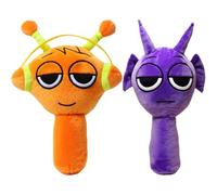 S-prunki Plush Animal, 9.8 Inch Funny S-Prunki Plushies for Gaming Fans, Christmas, Birthday, Birthday for 4 5 6 7 8 9 10+ Years Old Stocking Filler, Super Soft Collectable Plush Toy (2PCS-B)
