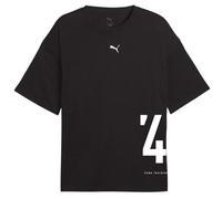(S, Puma Black) Puma Unisex Adult Graphic Oversized Training T-Shirt