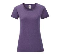 (S, Purple Heather) Fruit of the Loom Womens/Ladies Iconic 150 T-Shirt