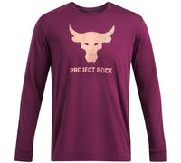 (S, Purple) Under Armour Mens Project Rock Brahma Bull Long-Sleeved T-Shirt