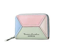 S Purses Women's Matching Solid Colour Women Zipper Purse Multiple Card Slots Clutch Bag Wallets Men Crazy, Green, standard size