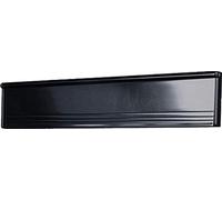 S&Q™ Black Sound & Draught Reducing Letter Box Plate with Flap & Seals - 11" x 3" Inch - 293mm x 76mm
