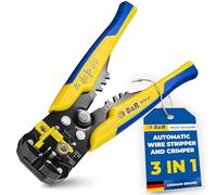 S&R 3-in-1 Automatic Wire Strippers & Crimping Tool with Cutter - Self-Adjusting Precision Pliers | 10-24 AWG, 0.2-6mm²