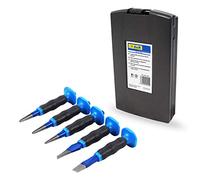 S&R Chisel, Pin Punch and Center Punch Set with Ergo Handle, 5-pcs.