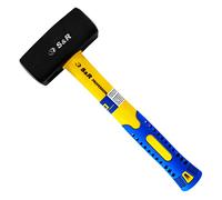 S&R Club Hammer with Fiberglass Handle Made of Forged Steel C50 (2000g)