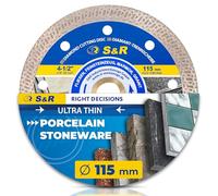 S&R Diamond Cutting Disc 115mm Turbo for Tiles & Porcelain