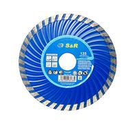 S&R Diamond Cutting Disc 125 x 22,2mm Turbo, Diamond Saw Blade for concrete reinforced concrete, granite, natural stone, brick, dry cutting stone. Professional quality