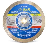 S&R Diamond Cutting Disc 180 mm for Porcelain and Hard Tiles, 7 x 1.6 mm