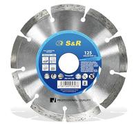 S&R Diamond Cutting Disc Pro, Diamond Blade 125 x 22,23 x 10 x 2,2 mm Grinder Standard, Laser Welded for Cutting Concrete, Reinforced Concrete, Granite, Natural Stone, Brick