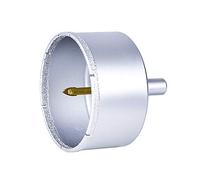 S&R Diamond Hole Saw 68 mm (2.7 in) for Tiles, Porcelain, with Centre Drill | Diamond tile drill bits, hollow hole cutter for ceramic, marble and granite, wet drilling sponge, 10 mm round shank