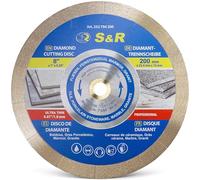 S&R Diamond Saw Blade 200 * 25,4 * 7 mm (1,6 mm), table saw, for porcelain, fine stoneware, hard tiles, granite