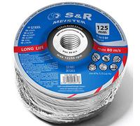 S&R Metal Cutting Discs 125 x 2 mm A30 S-BF T42 for angle Grinder (5 inches x 80“). Pack of 25 Cutting Wheels for Steel, Inox Steel, Metal