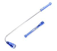 S&R Mini Flexible Magnetic Flashlight with 3 LEDs, 175-582mm Extendable - Magnetic Pick-Up Head Tool for DIY, Car Repair, Camping