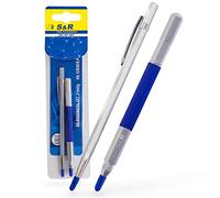 S&R Set of 2 scriber needles, engraving pins with tungsten carbide carbide carbide tip, engraving pen set for marking and engraving of metal, stainless steel, wood, ceramic, glass, stone, plastic