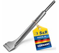 S&R Tile Chisel SDS-Plus 250 x 40 mm/Made in Germany/Curved Shape, optimised Geometry. Professional Quality