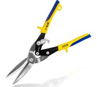 S&R Tin Snips Aviation 300mm, Extra Long, Straight Cut, Made of Cr-Mo Steel, fo