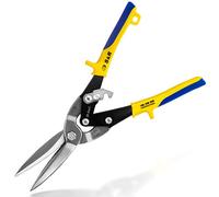 S&R Tin Snips Aviation 300mm, Extra Long, Straight Cut, Made of Cr-Mo Steel, for Metal Sheets Cutting