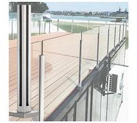 s Railing Post for& Balcony FloorMounted Clamp Support for s Panel ils Ideal for Commercial Buildings & Modern Decor
