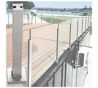 s Railing Post for& BalconyClamp Mount Floor Support for s Panel ilIdeal for Commercial Buildings and Modern Interiors