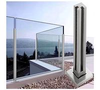 s Railing Posts Kit for Stairs Dec Patios & Gars 70cm 27.6inch Transparent Supports Modern Grey s Fence System & Slish Safe Solut