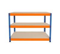 Garage Workbench 2 3 Tier Workstation 300kg Workshop DIY Table Heavy Duty Steel