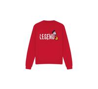(S, Red) Disney Unisex Adult Legend Mickey Mouse Fathers Day Sweatshirt