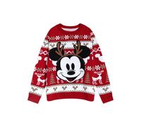 (S, Red) Disney Womens/Ladies Mickey Mouse Christmas Jumper