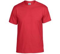 (S, Red) Gildan Mens Plain Lightweight T-Shirt