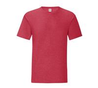 (S, Red Heather) Fruit Of The Loom Mens Iconic 150 T-Shirt